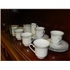 Image 1 : CHINA TEA CUPS AND PLATES - 20PC