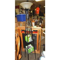 touchier lamp with shelves 6' tall. No warranty, no guarantee