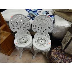 GARDEN CHAIRS SET - WHITE 2 TTL