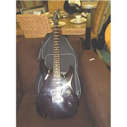 SAMICK ELECTRIC GUITAR - BLACK - INCLUDES SOFT CASE