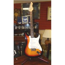 BARACUDA ELECTRIC GUITAR - BLACK SUNBURST - INCLUDES SOFT CASE