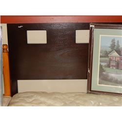 NEW QUEEN MAHOGANY BED FRAME - includes headboard, foot board and rails
