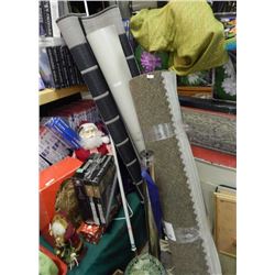 ROLL OF CARPET, ROLL OF NEW LINO & LARGE BLIND/MAT = 3 PC