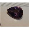 Image 2 : NEW QUALITY CUT GEM STONE - AMETHYST - PEAR CUT - DEEP RICH PURPLE - APPROX. 3CT
