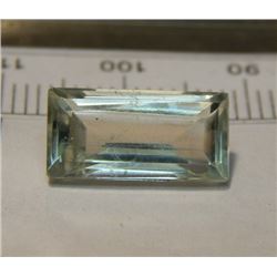 NEW QUALITY CUT GEM STONE - AQUAMARINE - BAGUETTE CUT - APPROX. 5CT