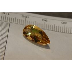 NEW QUALITY CUT GEM STONE - CITRINE - PEAR CUT