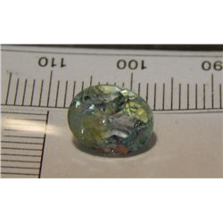 NEW QUALITY CUT GEM STONE - AQUAMARINE - OVAL CUT BLUE AND GREEN HUES