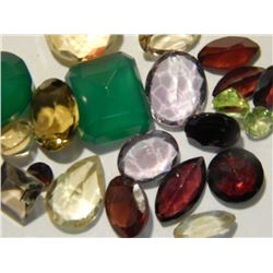 ASSORTED GEMS STONES - ASSORTED FACET CUTS & COLORS  - READY FOR SETTING