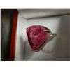 Image 3 : RING - HAND CRAFTED CUSTOM DESIGNED SOLITAIRE - PINK DRUZY SET IN STERLING SILVER - RETAIL~$275