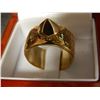 Image 1 : BIKER RING - ARTIST SIGNED - SPIKE - SOLID BRASS