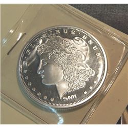 BULLION - .999 SILVER MINT "MORGAN HEAD" ROUND - 1OZ - 2015
