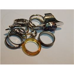 ASSORTED RINGS - 10