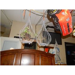 PLANT HANGER/CANDLES HOLDER - New  - metal construction 18"tall x 10" Diameter. "As-Is" - 2 PER LOT