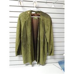 Ladies jacket - Danier - Green Suede- small