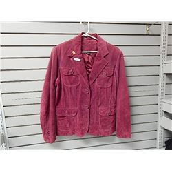 Lrg Denver Hayes Maroon Suede jacket