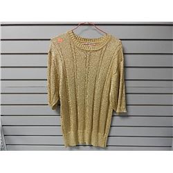 Evan Picone Gold Sh Sleeve sweater