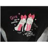 Image 1 : PINK/BLACK "GIRLS CAN DO...." TOP - GEORGE - SZ 14 LIKE NEW