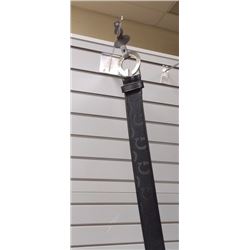 Silver G buckle' black belt - 1-30