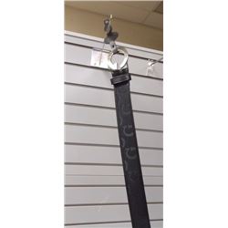 Silver G buckle' black belt - 1-32