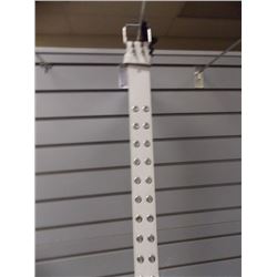 White with Silver buckle holes  1-36"