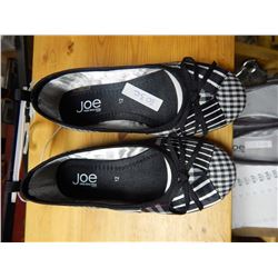 SHOES - NEW - CHILD'S - JOE - BLACK STRIPPED - SIZE 12