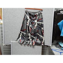 SKIRT - SILVER - SATIN LOOK - MADE IN VANCOUVER - DESIGNOR - SZ ?