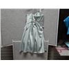 Image 2 : COCKTAIL DRESS - LESS STRADAQUA - SATIN LOOK - SZ 8