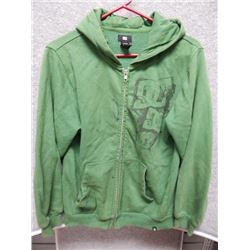 SWEATER MENS - DC - GREEN HOODIE (WITH PEN MARKS) - SIZE L
