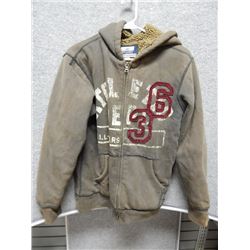SWEATER MENS - PLACE EST 1989 - BROWN WITH WOOL INSIDE - SIZE XL