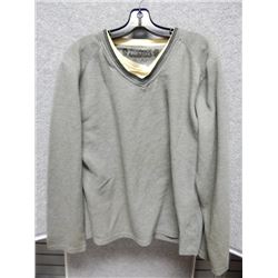 SHIRT MENS - BIG STAR - GRAY AND YELLOW SHIRT - SIZE L