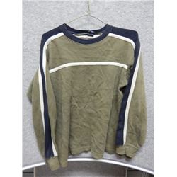 SHIRT CHILDREN - GAP KIDS - GREEN WITH BLUE AND WHITE STRIP SHIRT - SIZE XL (12)