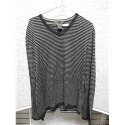 SHIRT MENS - JOE FRESH - GRAY AND BLACK SHIRT - SIZE L