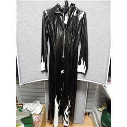 COSTUME -  WOMANS -   BLACK FLAME MULTI PEICE COSTUME