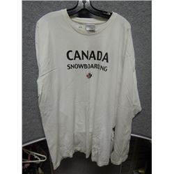 SHIRT MENS - NIKE - WHITE LONG SLEEVE CANADA SNOWBOARDING - SIZE XL
