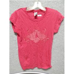 SHIRT WOMANS - SPLIT - PINK  DOVE SHIRT - SIZE (NO TAG) S
