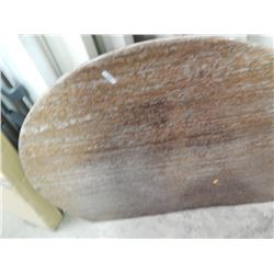 LARGE MARBLE - POLISHED  TOP - 3/4 CIRCLE