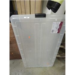 TOTE WITH LID - 6" DEEP X 2 X 3 - FOR UNDER BED