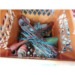 CRATE OF TOOLS AND MISC