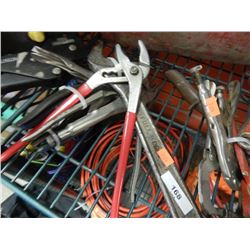 BUNDLE - PLYERS, CRESENT WRENCH, VICE GRIPS