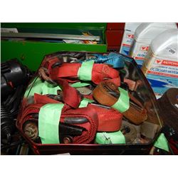 TIN OF RATCHET TIE DOWNS