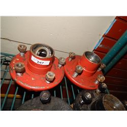 TRAILER HUBS - 2 - RED