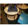 Image 1 : MARBLE TOP ROUND END TABLE