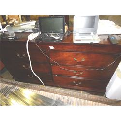 NEW - 6 DRAWER DRESSER -16" X 58" X 33" TALL - DAMAGE TO THE BASE ON ONE SIDE