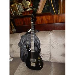 EL DEGAS ELECTRIC GUITAR - BLACK  - INCLUDES SOFT SHELL CASE