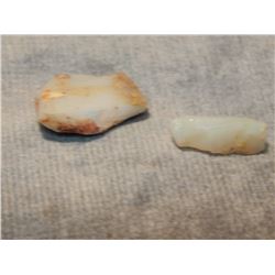 GENUINE OPAL GEM - ROUGH STONE - 2 PER LOT