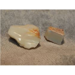 GENUINE OPAL GEM - ROUGH STONE - 2 PER LOT