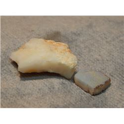 GENUINE OPAL GEM - ROUGH STONE - 2 PER LOT