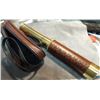 Image 3 : BRASS AND LEATHER MONOCULAR - 3 SECTION EXPANTION