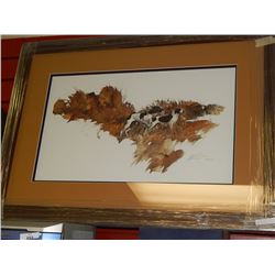 FRAMED LIMITED EDITION PRINT - ON SCENT - GERMAN SHORTHAUS - MORTON E. SOLBERG - GALLERY PRICE ~$525