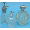 Image 1 : Two silver and glass atomisers and a scent bottle....